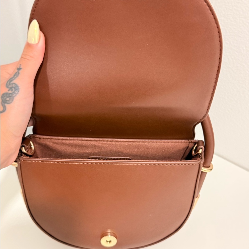 Forever 21 Brown Crossbody Bag with Structured Design